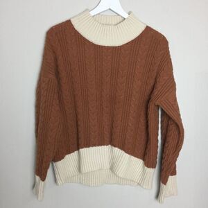 J.O.A. Women's Cable Knit Sweater Size M